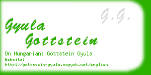 gyula gottstein business card